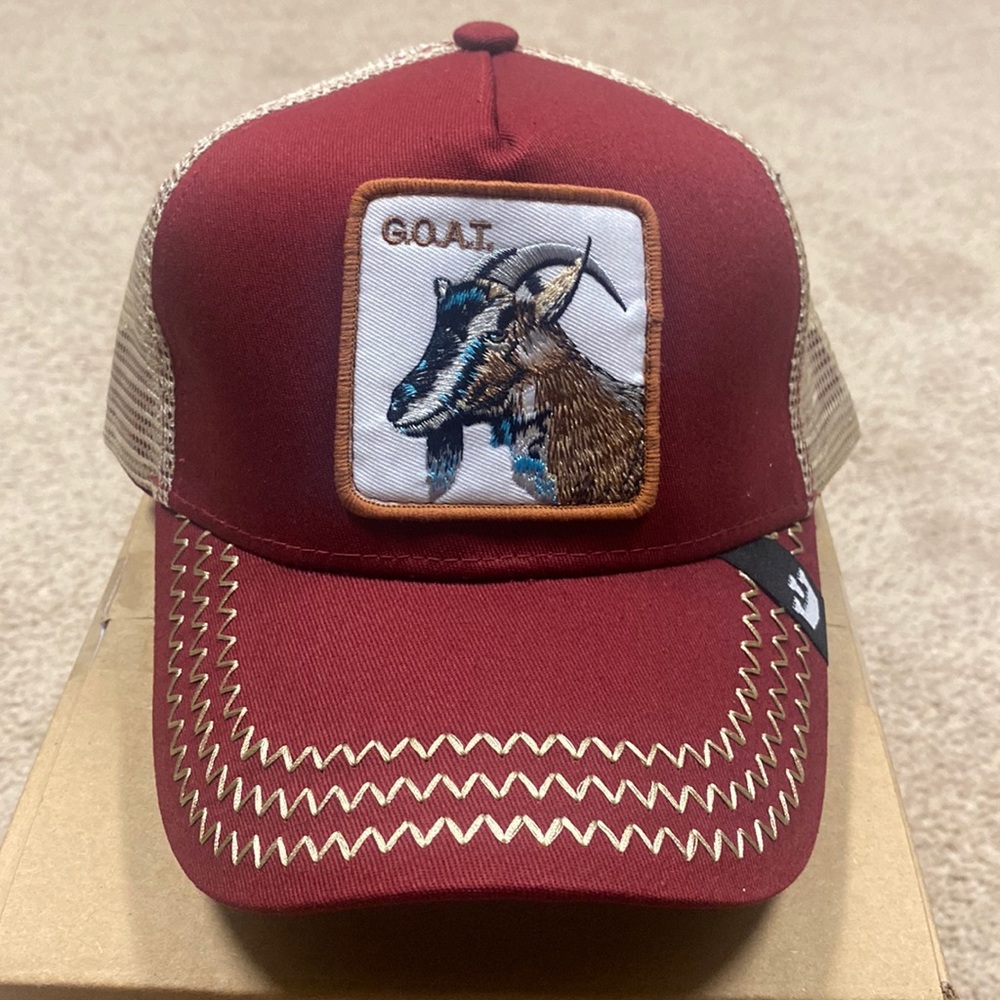 Unisex Adjustable Farm Trucker Hat (GOAT) NEW!!!